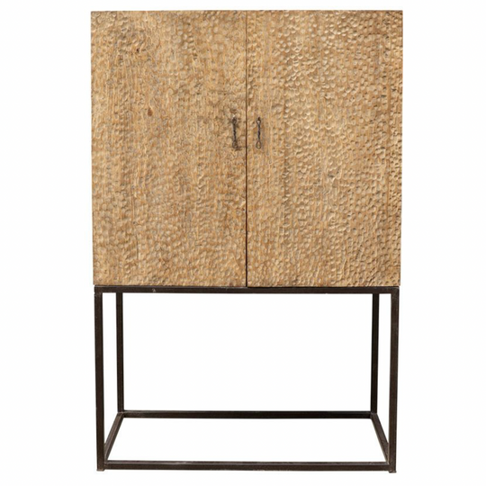Vintage Natural Tall Cabinet, 40"W x 18"D x 64"H