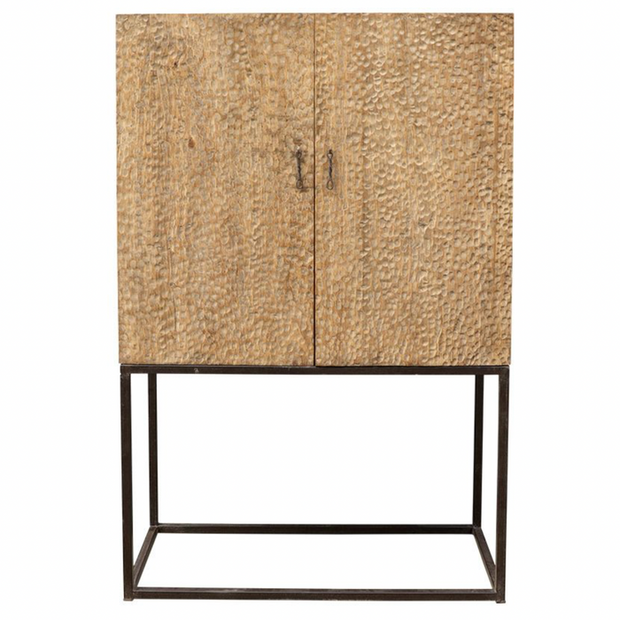 Vintage Natural Tall Cabinet, 40"W x 18"D x 64"H