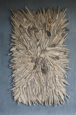 Drift Wood Wall Art, 39"L x 2"W x 71"H