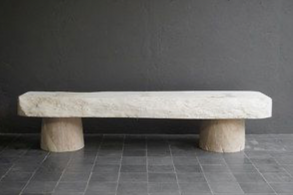 Weathered Lesung Bench, 70"L x 16"W x 18"H