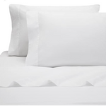 Lorimer Washed Percale Bedding, Duvet Cover & Sheets King, White