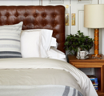 Lorimer Washed Percale Bedding, Duvet Cover & Sheets King, White