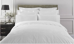 Letto Basics: Sateen Egypt Duvet Cover & Sheets, King, Queen & Twin, White