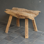 Antique Kampung Stool, 29"L x 19"W x 21"D