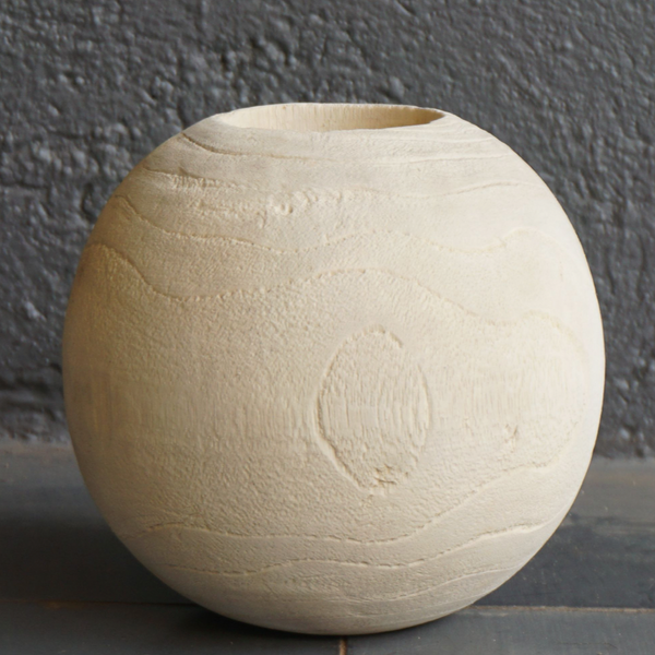 Weathered Teak Vase, 3 Sizes