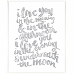 I Love You"¦, 17.25" x 23.25"