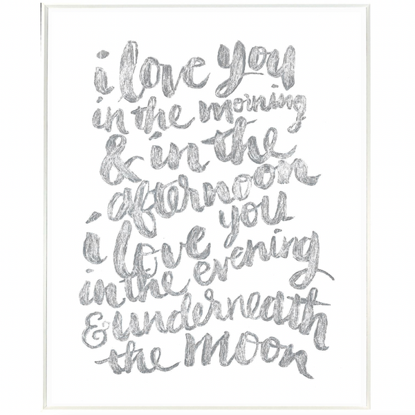 I Love You"¦, 17.25" x 23.25"