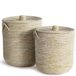 Rivergrass Hamper Baskets With Lids, 2 Sizes