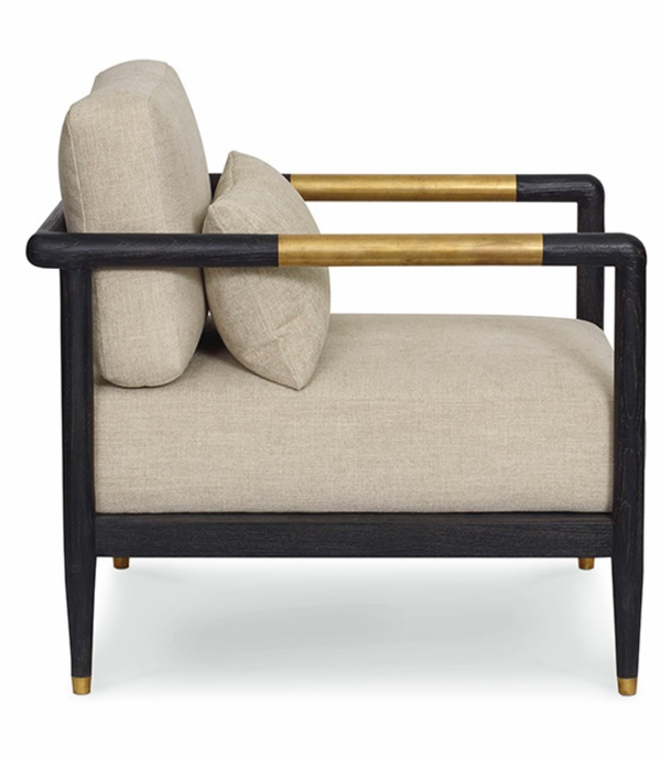 Carson Occasional Chair in Mink Finish