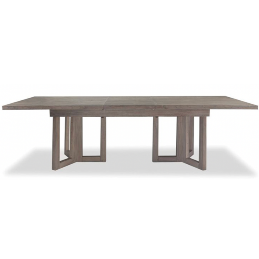 Palmer Driftwood Extendable Dining Table, 80"W (extends to 100") x 41"D