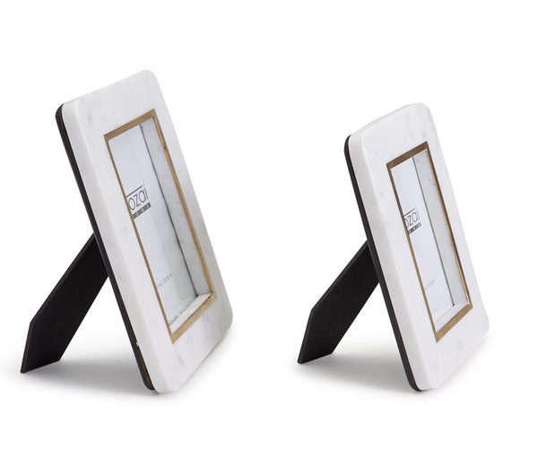 Hoxton White Marble Photo Frame, 2 Sizes