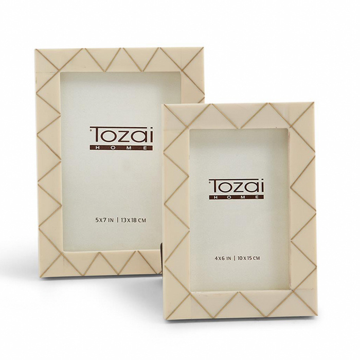 Triangle Brass Inlay Photo Frame, 3 Sizes