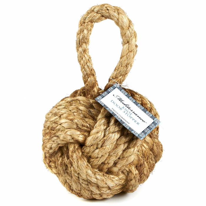 Marseille Knot Door Stopper, Jute