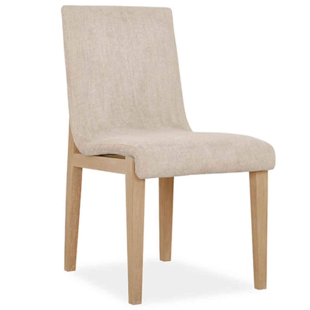 Cavallini Dining Chair, Beach Finish w/Performance Fabric