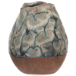Multi Color Reactive Glaze Stoneware Vase