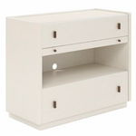 Blanc 2-Drawer Chest, 42"W x 18"D x 32.75"H