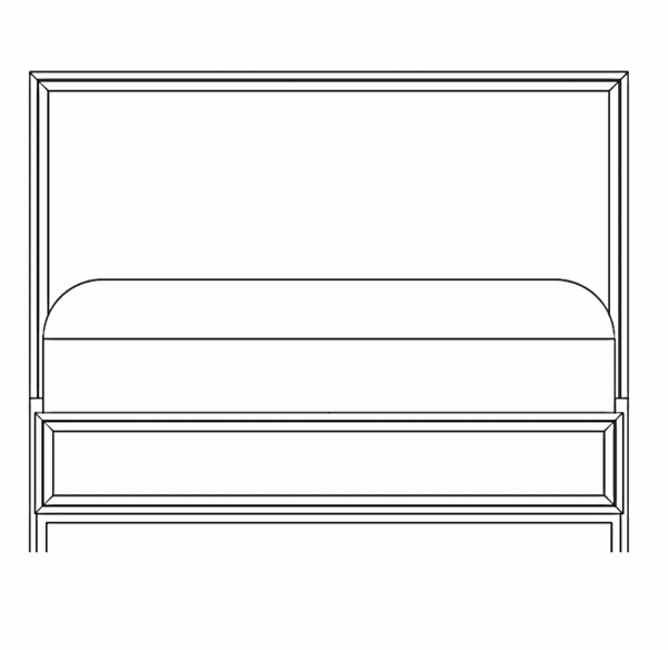 Blanc Panel Bed, King & Queen