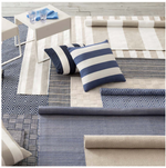 Catamaran Indoor / Outdoor Decorative Pillow - Denim Stripe, 15" x 24" (Lumbar)