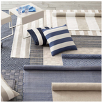 Catamaran Indoor / Outdoor Decorative Pillow - Denim Stripe, 15" x 24" (Lumbar)
