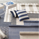 Catamaran Indoor / Outdoor Decorative Pillow - Denim Stripe, 21" x 21"