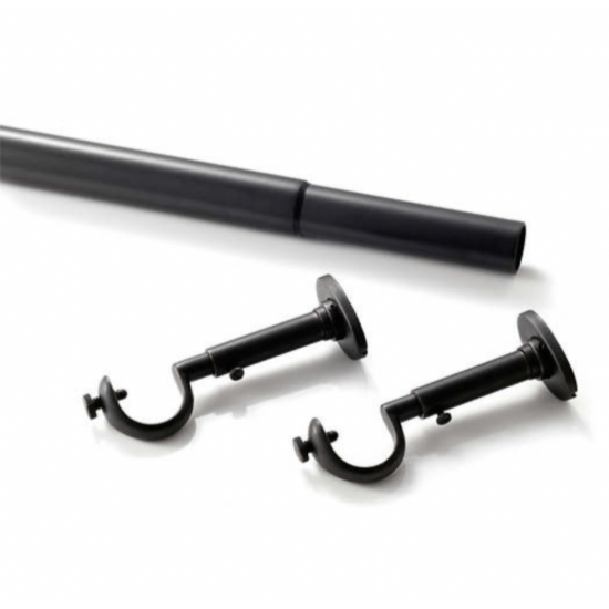 Stockbridge Curtain Rod - Oil-Rubbed Bronze, 3 Sizes