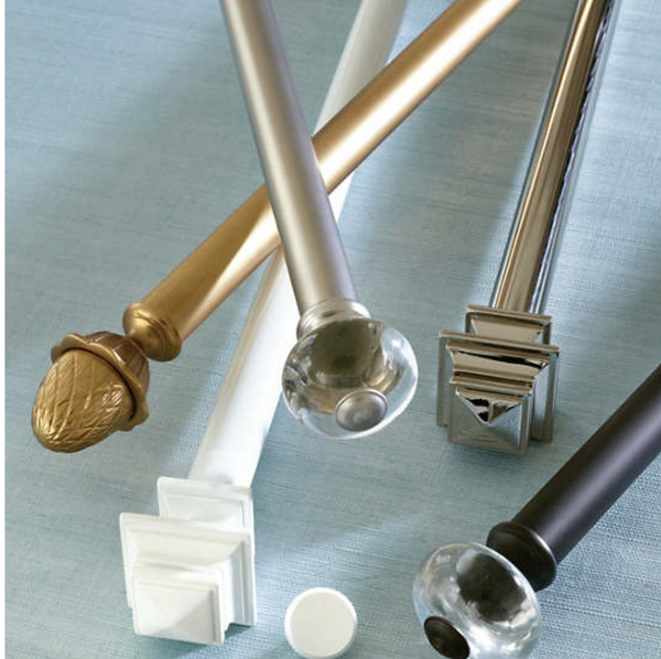 Stockbridge Curtain Rod - Oil-Rubbed Bronze, 3 Sizes