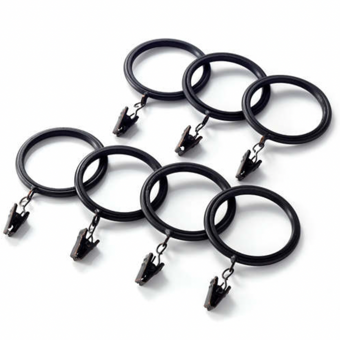 Curtain Clip Ring, Oil-Rubbed Bronze, Set of 7