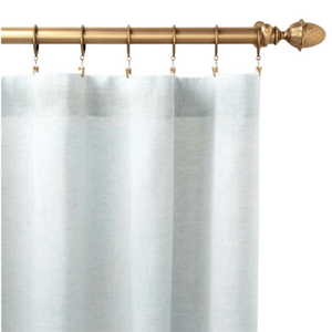 Lush Linen Curtain Panel - Sky