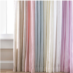 Lush Linen Curtain Panel - Sky