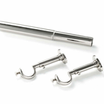 Stockbridge Curtain Rod - Polished Nickel, 3 Sizes