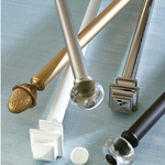 Stockbridge Curtain Rod - Polished Nickel, 3 Sizes