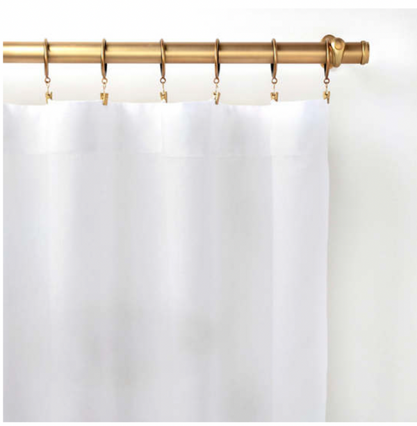End Cap Finials- Satin Brass, Set of 2