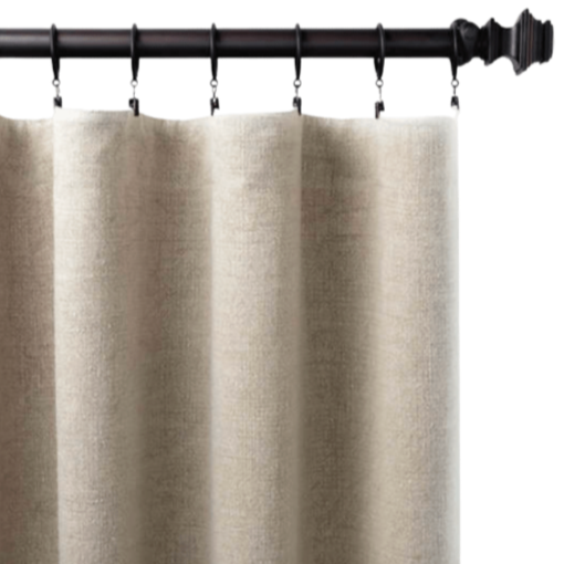 Natural Linen Curtain Panel - Stone Washed, 2 Sizes