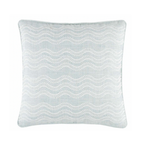 Scout Embroidered Indoor/Outdoor Decorative Pillow - Sky, 20" x 20"