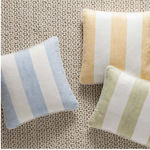 Awning Stripe Indoor / Outdoor Decorative Pillow - Soft French, 20" x 20"