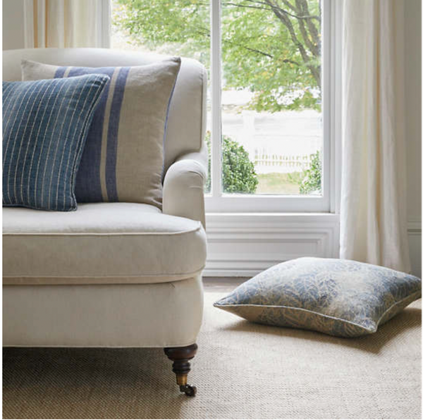 Phoenix Indoor / Outdoor Decorative Pillow - Indigo, 20" x 20"