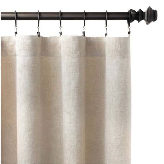 Lush Linen Curtain Panel - Natural
