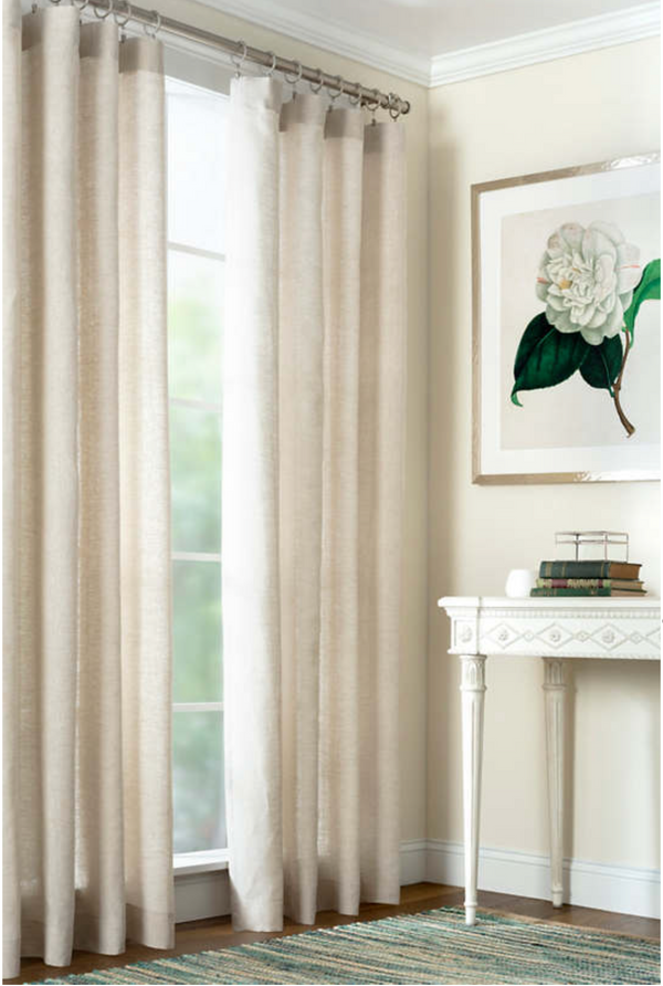 Lush Linen Curtain Panel - Natural