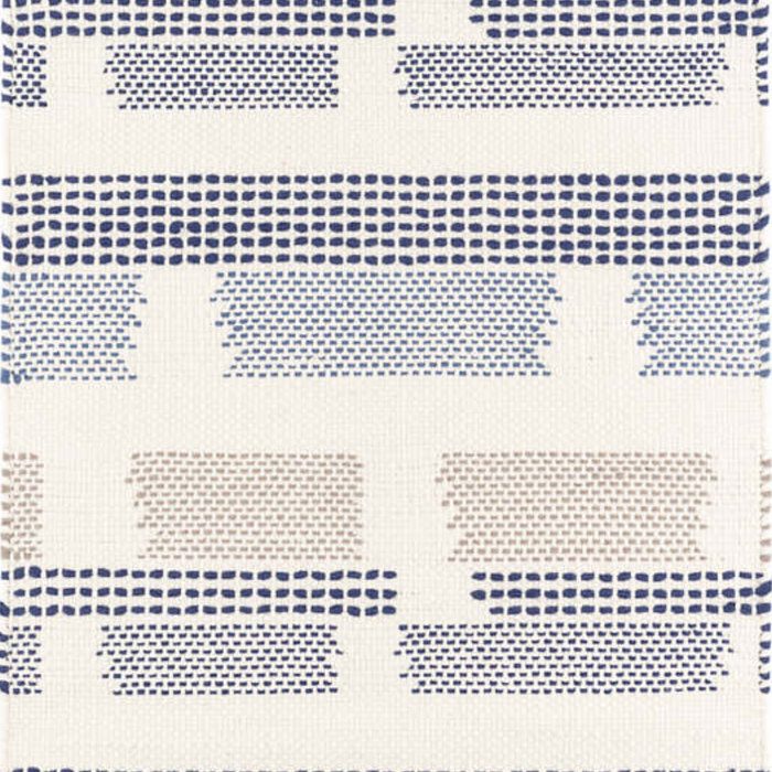 Tread Lightly Woven Cotton Rug, Navy