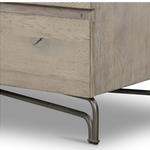 Marion Media Console, Washed Natural, 80"W x 17"D x 22"H