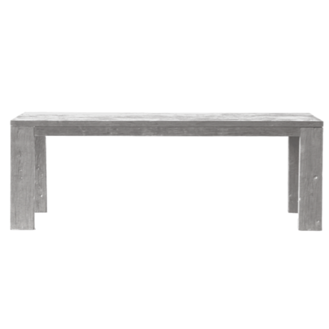 Reclaimed Elm B Base, Light Elm-Narrow, 94"L x 35"W x 30"H