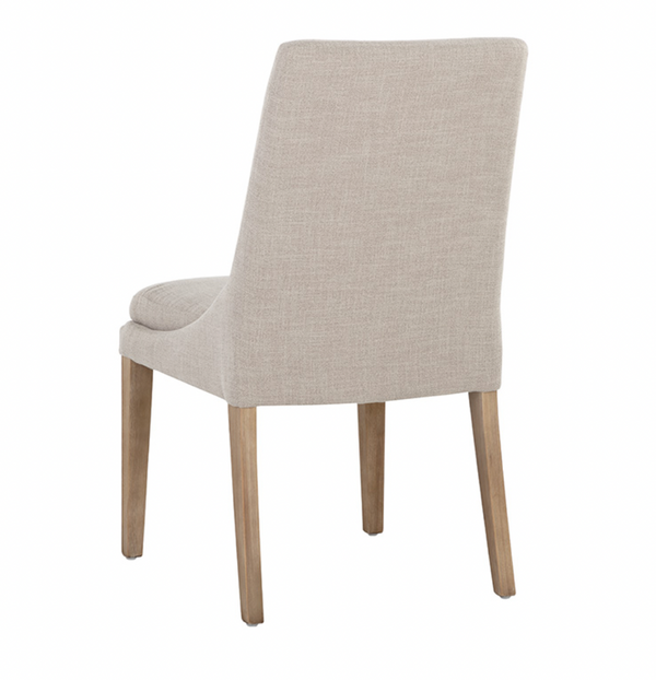 Rosine Dining Chair, Effie Flax Performance Fabric