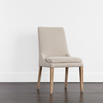 Rosine Dining Chair, Effie Flax Performance Fabric