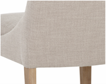 Rosine Dining Chair, Effie Flax Performance Fabric