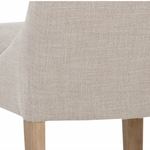 Rosine Dining Chair, Effie Flax Performance Fabric