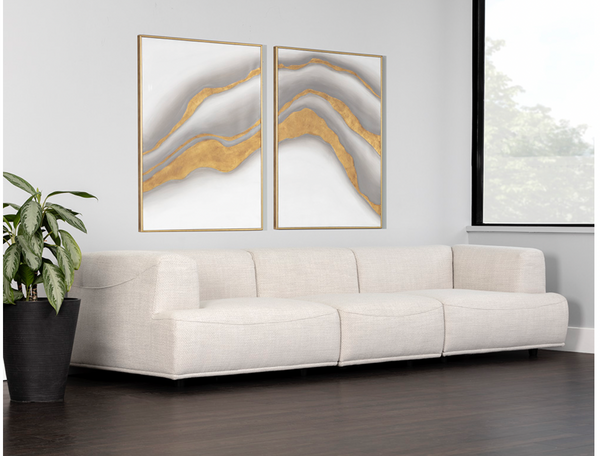 Darren Modular - Armless Chair, Moto Stucco - Contract Viable