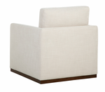 Portman Swivel Lounge Chair, Effie Linen