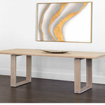 Thanus Dining Table - Light Oak, 94.50"W x 39.50"D