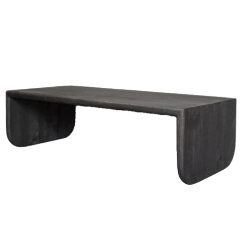 Jikan Coffee Table, Charcoal Finish