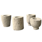 Hand Carved Stone Pot, 4 Styles